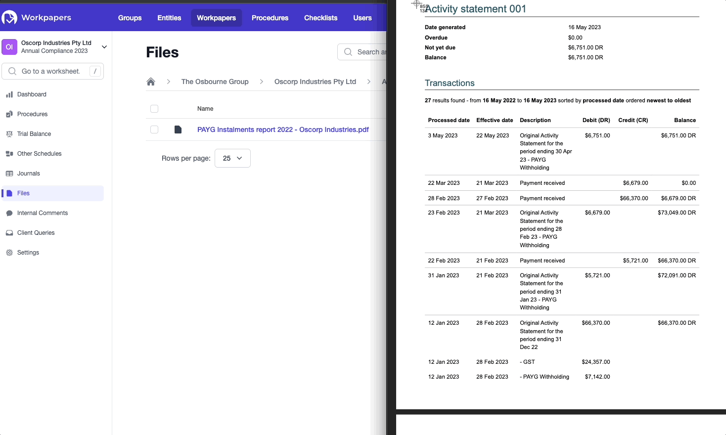 Paste from clipboard